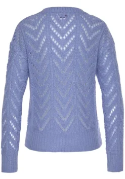 Online Vivance Ajourpullover Blau
