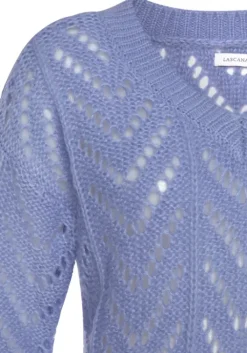 Online Vivance Ajourpullover Blau
