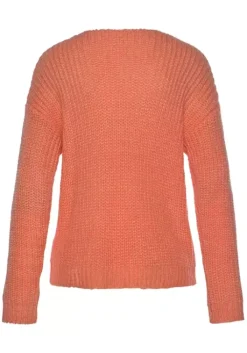 LASCANA Ajourpullover Papaya