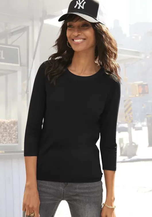 Clearance 3/4-Arm-Shirt Damenshirts