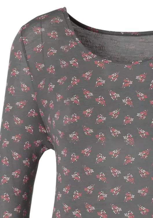 LASCANA 3/4-Arm-Shirt Dunkelgrau