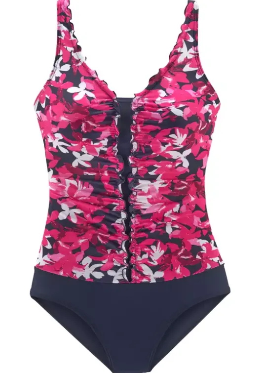 New petite fleur Badeanzug Beere-Bedruckt