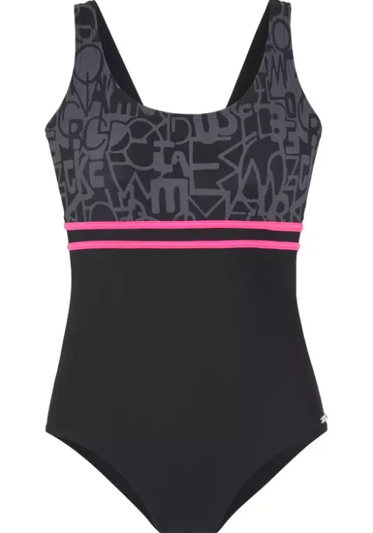 Outlet Venice Beach Badeanzug Schwarz-Grau