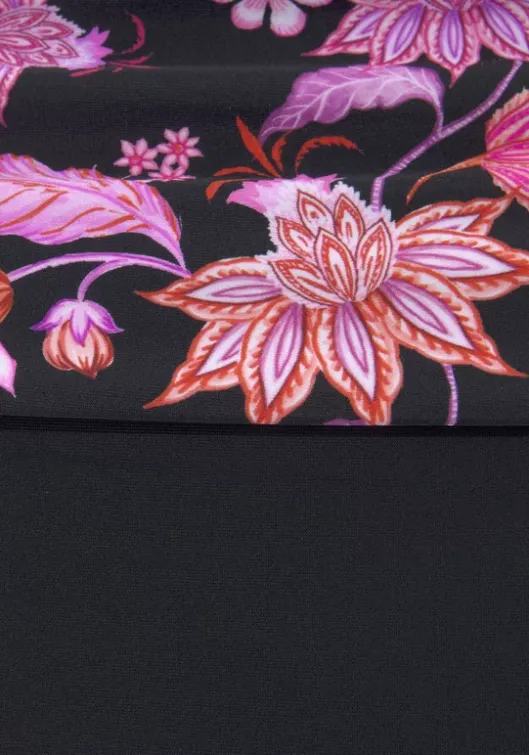 New LASCANA Badeanzug"Bohemian" Schwarz-Pink