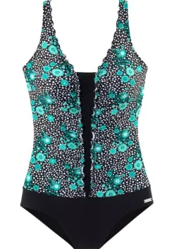 Sale LASCANA Badeanzug"Flori" Schwarz-Mint