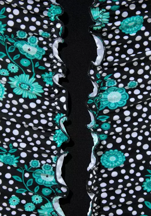 Sale LASCANA Badeanzug"Flori" Schwarz-Mint