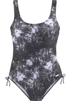Discount Venice Beach Badeanzug"Luna" Schwarz-Bedruckt