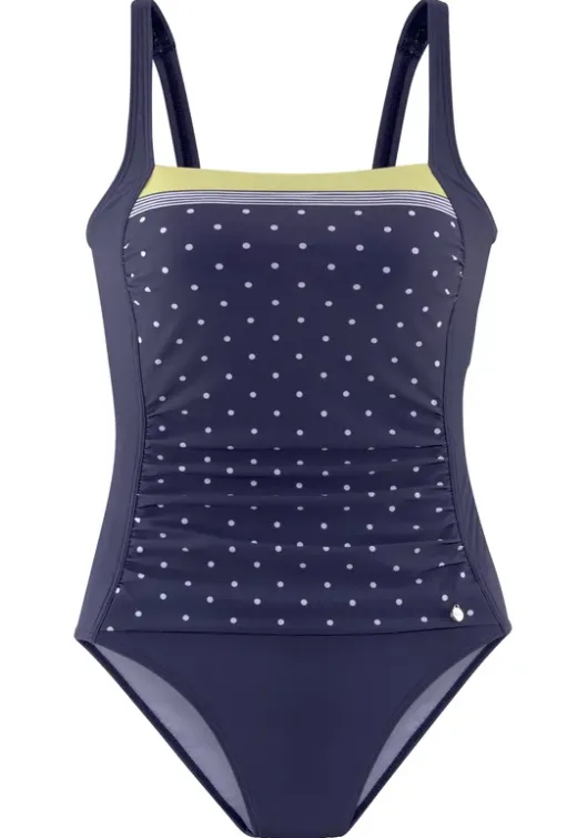 Clearance LASCANA Badeanzug"Monri" Blau-Gelb-Bedruckt