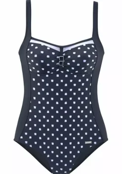 Sale LASCANA Badeanzug"Sail" Marine-Weis