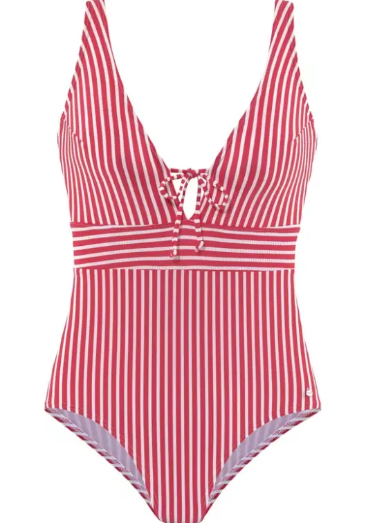 Clearance s.Oliver Badeanzug"Seer" Rot-Weis