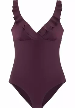 Sale JETTE Badeanzug"Volant" Bordeaux