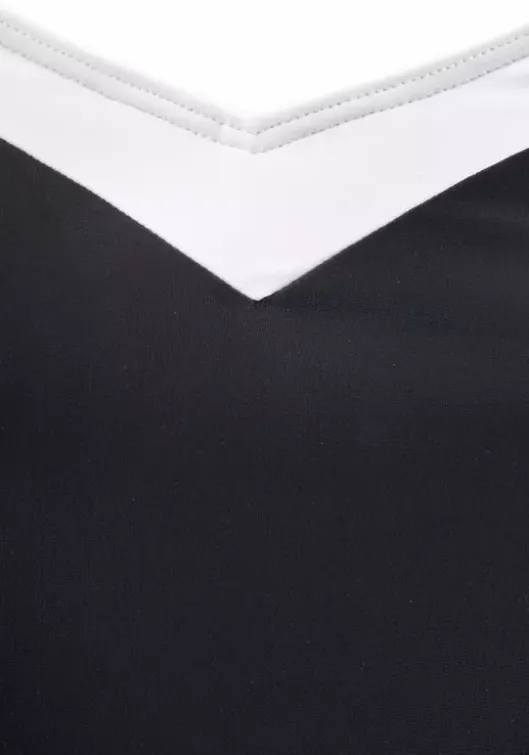 New LASCANA Badekleid Schwarz-Reinweis