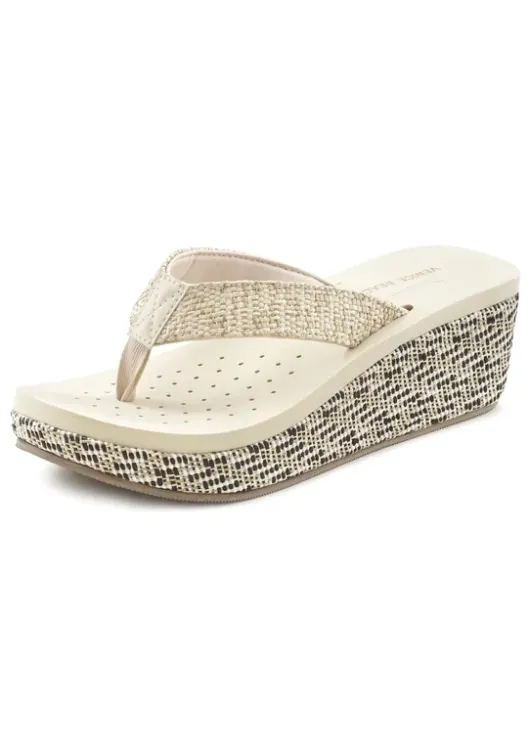 Hot Venice Beach Badezehentrenner Beige