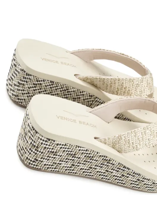 Hot Venice Beach Badezehentrenner Beige