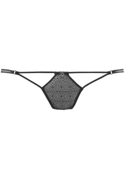 New petite fleur gold Bandchenstring Schwarz