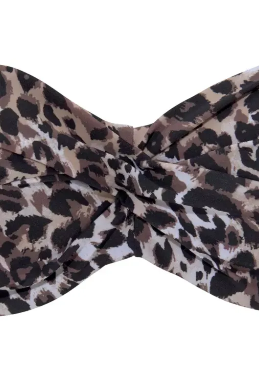 Discount LASCANA Bandeau-Bikini"Raubi" Braun-Bedruckt