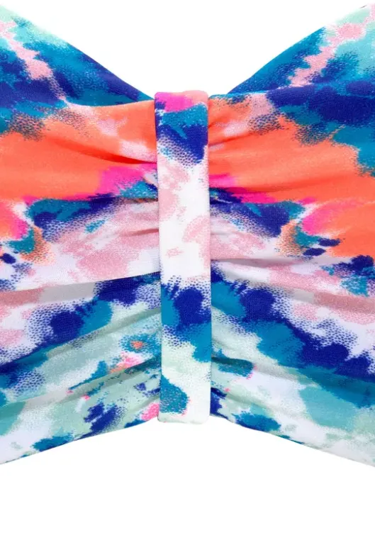 Outlet Bandeau-Bikini-Top"Face" Bandeau-Bikinis