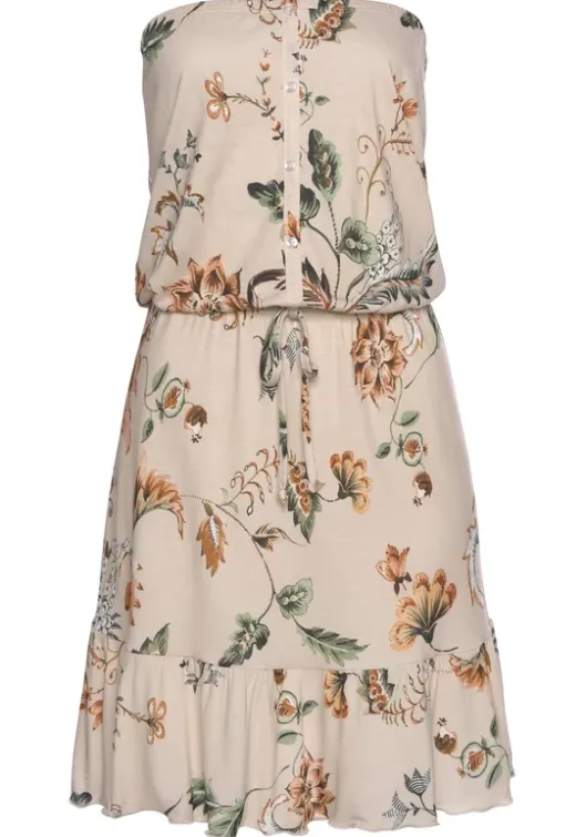 Best Buffalo Bandeaukleid Beige-Bedruckt