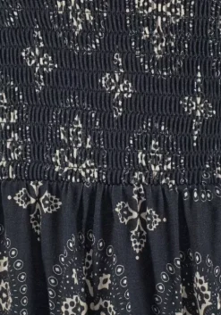 Online LASCANA Bandeaukleid Schwarz-Beige-Bedruckt