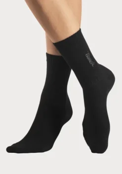 Discount Bench. Basicsocken 1X Schwarz, 1X Anthrazit-Meliert, 1X Pistazie