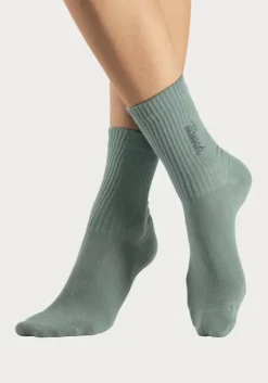 Discount Bench. Basicsocken 1X Schwarz, 1X Anthrazit-Meliert, 1X Pistazie