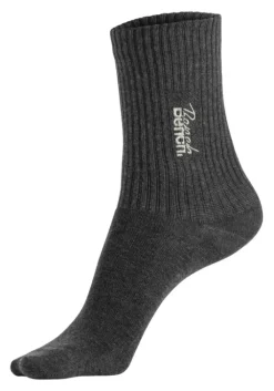 Discount Bench. Basicsocken 1X Schwarz, 1X Anthrazit-Meliert, 1X Pistazie
