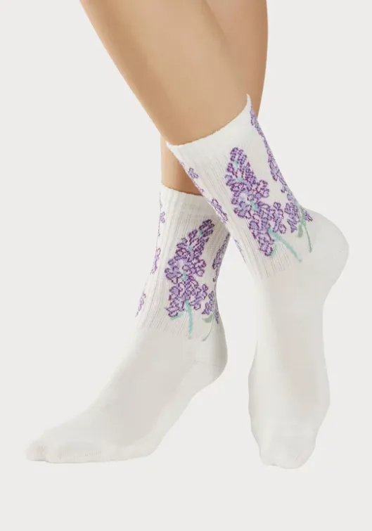 Outlet LASCANA Basicsocken 4X Ecru