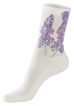 Outlet LASCANA Basicsocken 4X Ecru