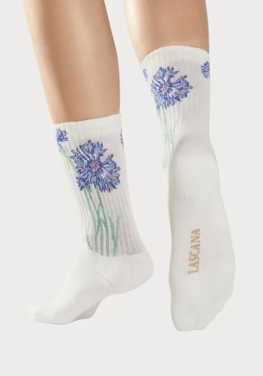 Outlet LASCANA Basicsocken 4X Ecru