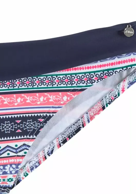 Best s.Oliver Bikini-Hose"Barcelona" Blau-Rose-Gestreift