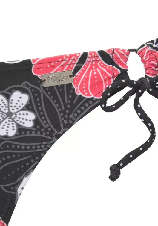 Hot Buffalo Bikini-Hose"City" Schwarz-Bedruckt