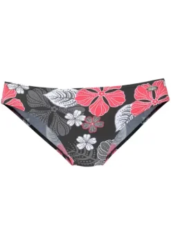 New Buffalo Bikini-Hose"City" Schwarz-Bedruckt