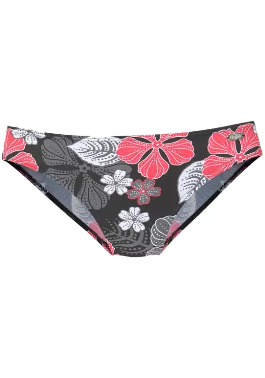 New Buffalo Bikini-Hose"City" Schwarz-Bedruckt