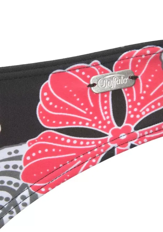 New Buffalo Bikini-Hose"City" Schwarz-Bedruckt