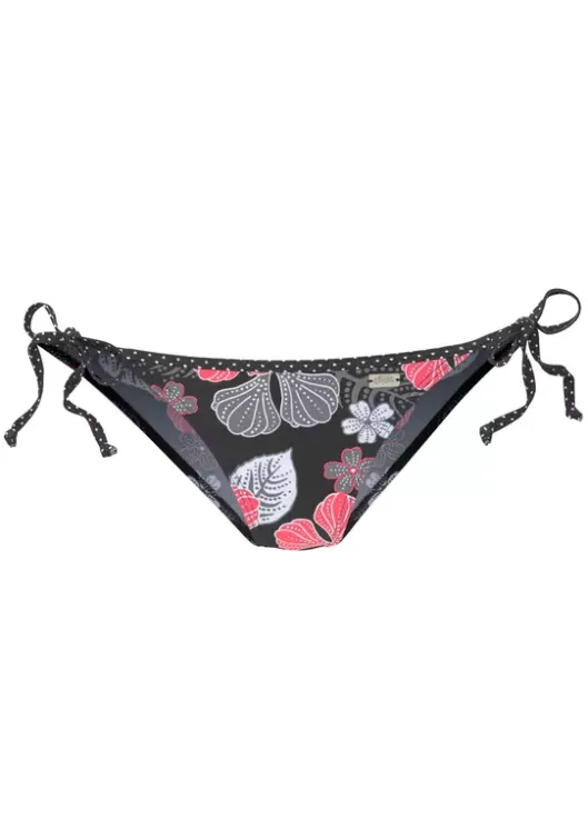 Hot Buffalo Bikini-Hose"City" Schwarz-Bedruckt