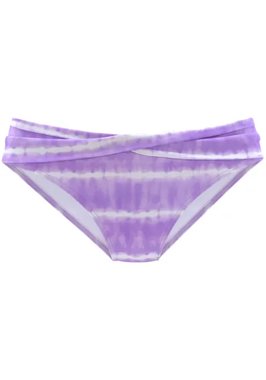 Best s.Oliver Bikini-Hose"Enja" Lila-Weis