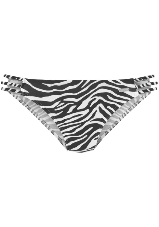 New Venice Beach Bikini-Hose"Fjella" Schwarz-Weis