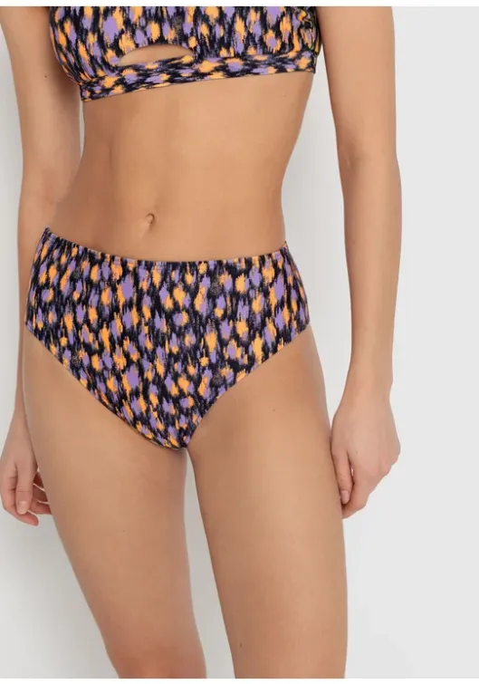 New LSCN by LASCANA Bikini-Hose"Lavista" Schwarz Bedruckt