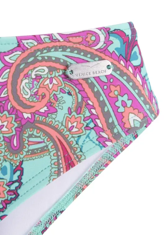 Outlet Venice Beach Bikini-Hose"Paislee" Mint-Bedruckt