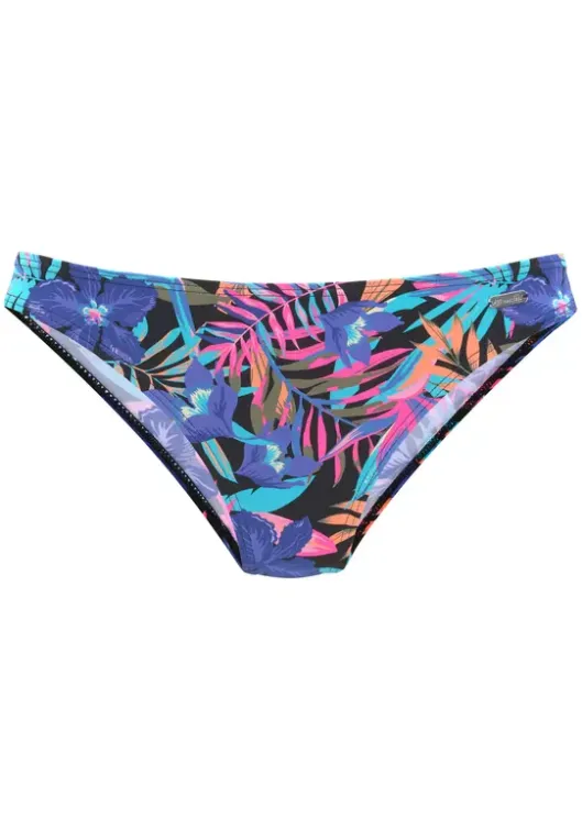 Outlet Bench. Bikini-Hose"Pitch" Schwarz-Bedruckt