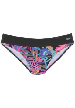 Online Bench. Bikini-Hose"Pitch" Schwarz-Bedruckt