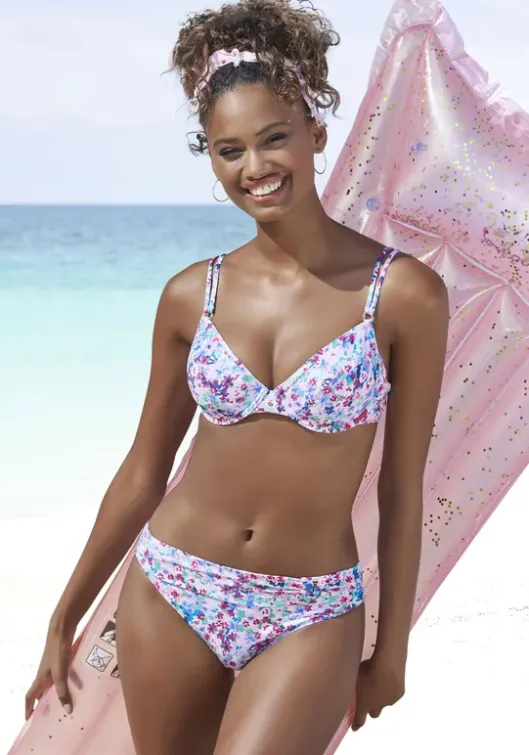 s.Oliver Bikini-Hose"Scatter" Lila-Bedruckt