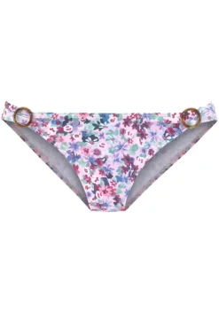 Sale s.Oliver Bikini-Hose"Scatter" Lila-Bedruckt