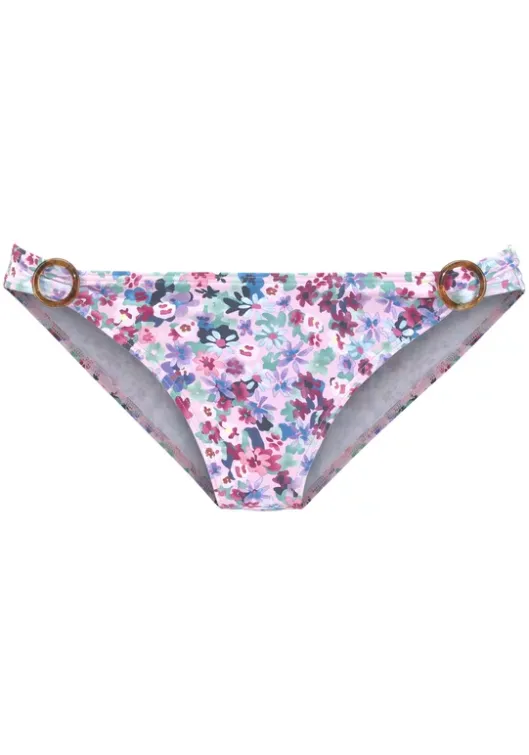 Sale s.Oliver Bikini-Hose"Scatter" Lila-Bedruckt