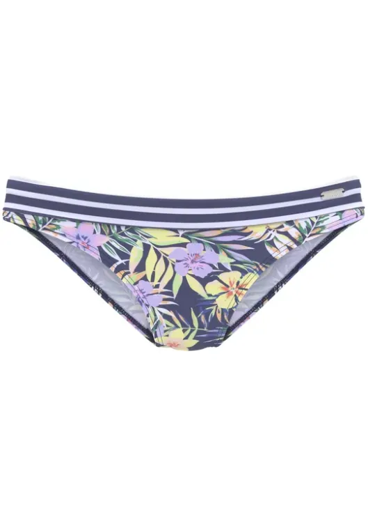Clearance Venice Beach Bikini-Hose"Summer" Marine-Zitrone