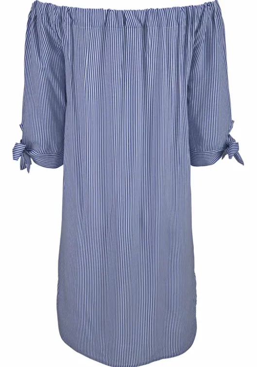 Best LASCANA Blusenkleid Blau-Weis