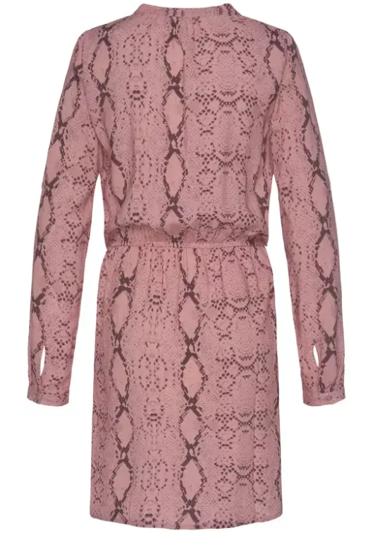Hot Buffalo Blusenkleid Rose-Bedruckt