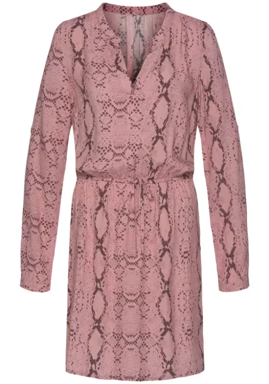 Hot Buffalo Blusenkleid Rose-Bedruckt