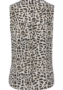 LASCANA Blusentop Creme-Schwarz