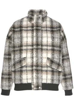 Hot Buffalo Bomberjacke Creme-Braun-Schwarz